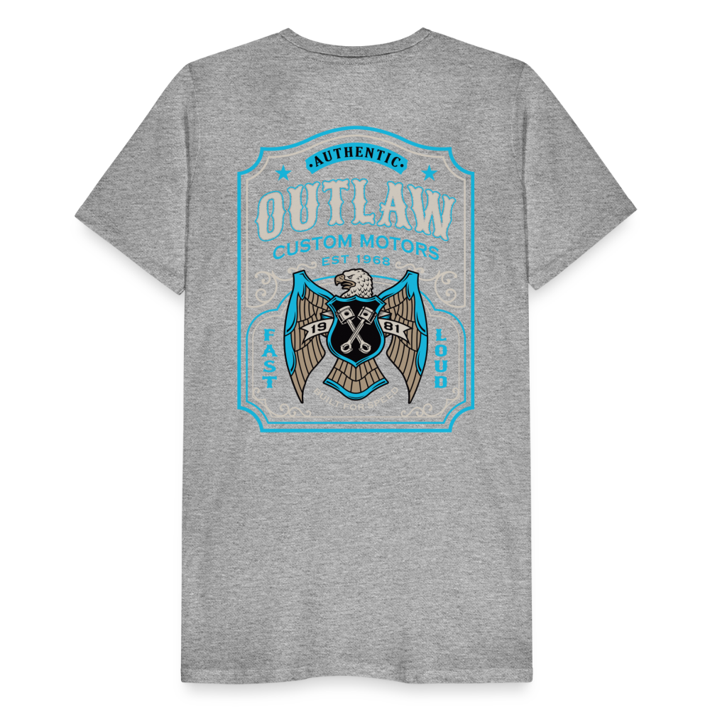 Outlaw Bike mechanic label Men’s Premium T-Shirt - heather grey