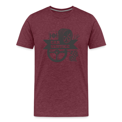 car service Men’s Premium T-Shirt - heather burgundy