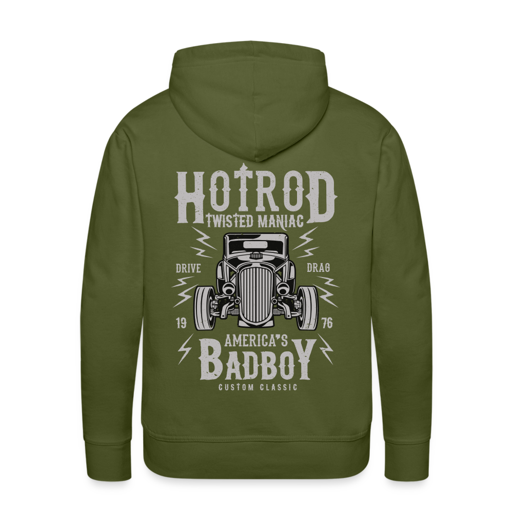 Twisted Hotrod Men’s Premium Hoodie - olive green