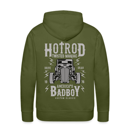 Twisted Hotrod Men’s Premium Hoodie - olive green