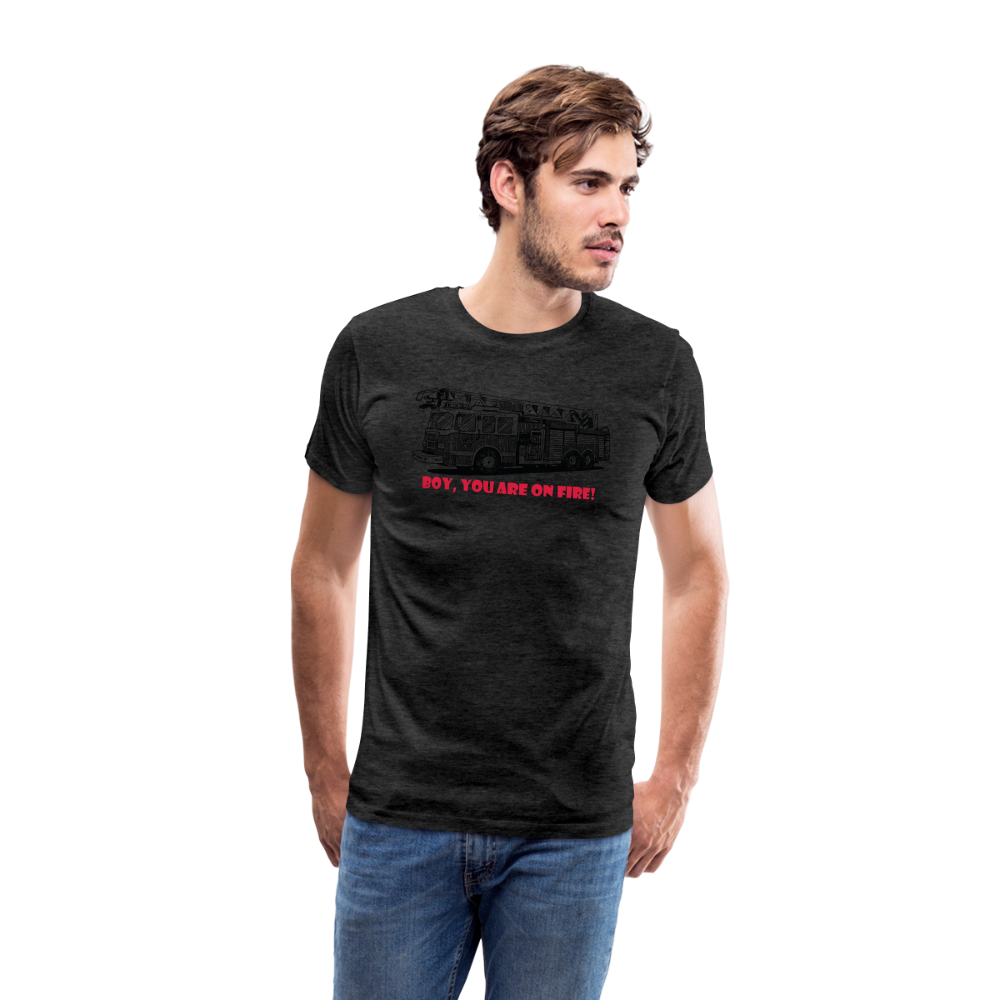 firetruck Men’s Premium T-Shirt - charcoal grey