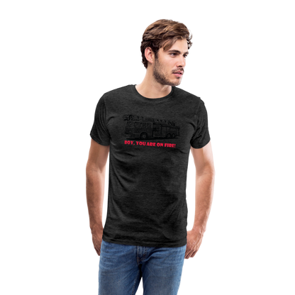 firetruck Men’s Premium T-Shirt - charcoal grey