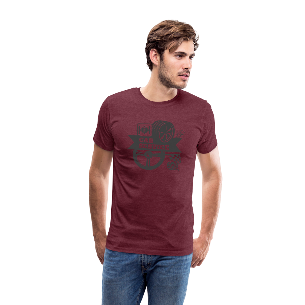 car service Men’s Premium T-Shirt - heather burgundy