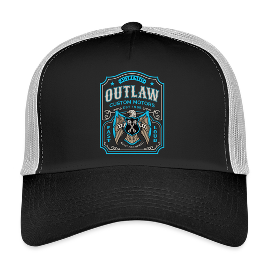 Outlan mechanic Label Trucker Cap - black/stone grey