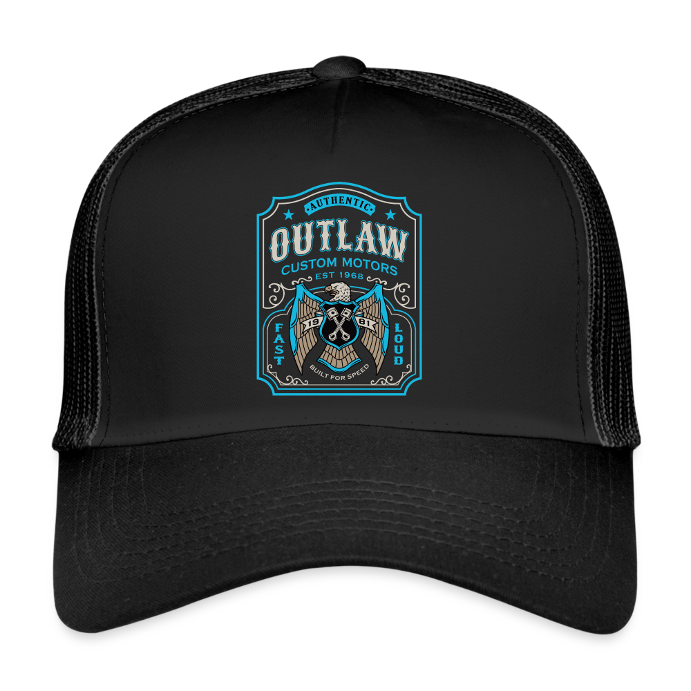 Outlan mechanic Label Trucker Cap - black/black