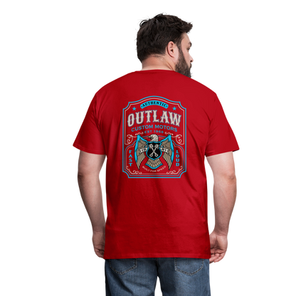 Outlaw Bike mechanic label Men’s Premium T-Shirt - red