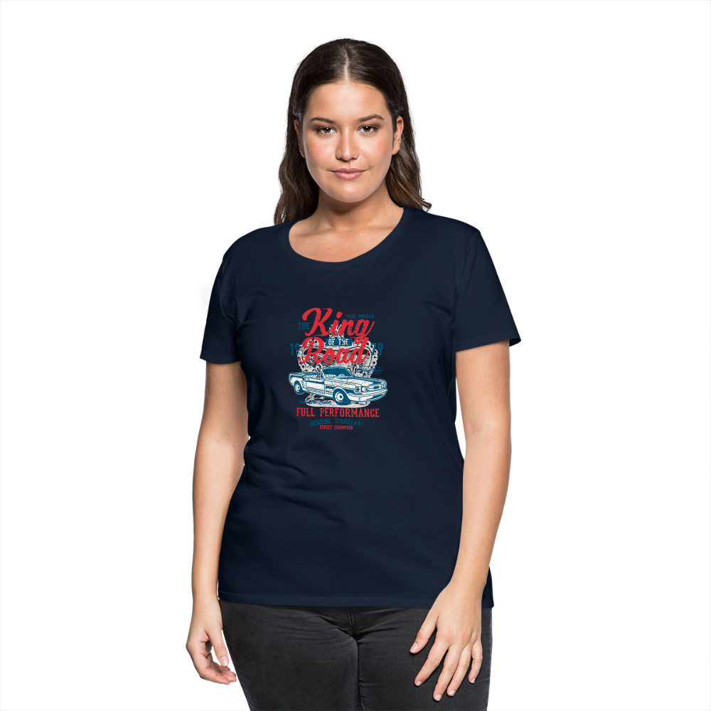 King of the road Women’s Premium T-Shirt - navy