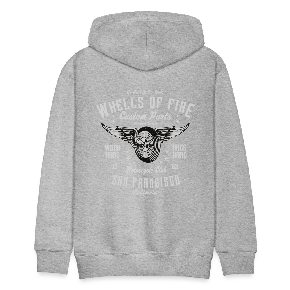 Wheels of fire 01 Men’s Premium Hoodie - heather grey