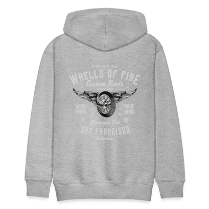 Wheels of fire 01 Men’s Premium Hoodie - heather grey