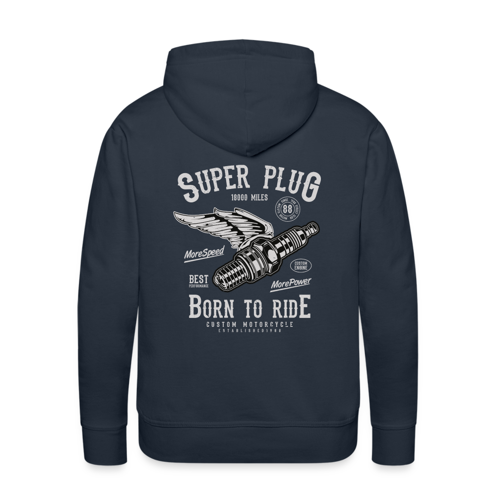 Super Plug Men’s Premium Hoodie - navy