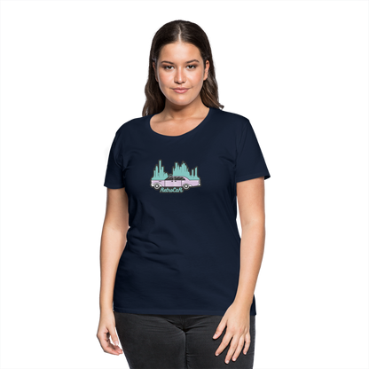 Retro Cars Women’s Premium T-Shirt - navy