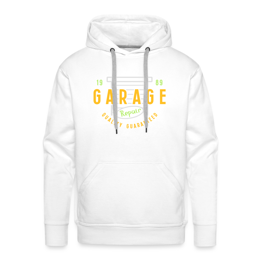 garage Men’s Premium Hoodie - white