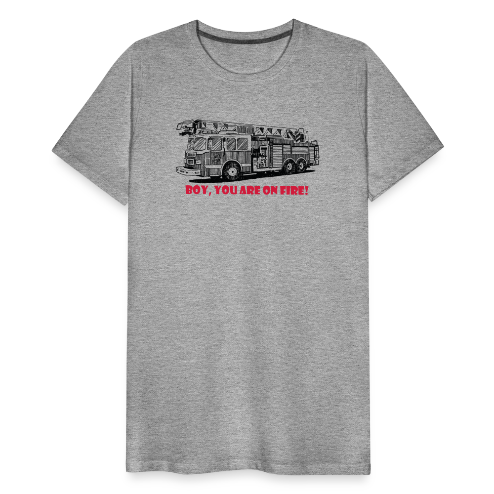 firetruck Men’s Premium T-Shirt - heather grey