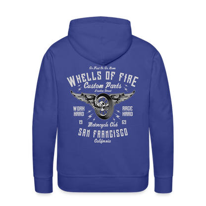 Wheels of fire 01 Men’s Premium Hoodie - royal blue