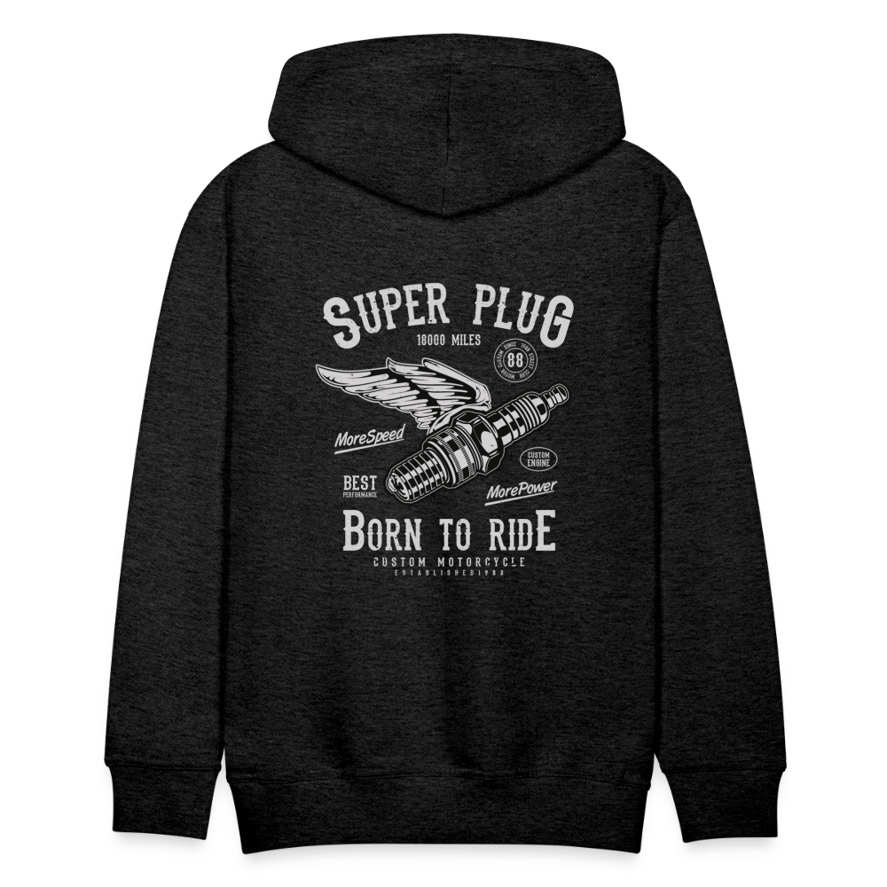 Super Plug Men’s Premium Hoodie - charcoal grey