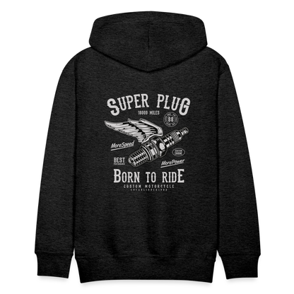 Super Plug Men’s Premium Hoodie - charcoal grey