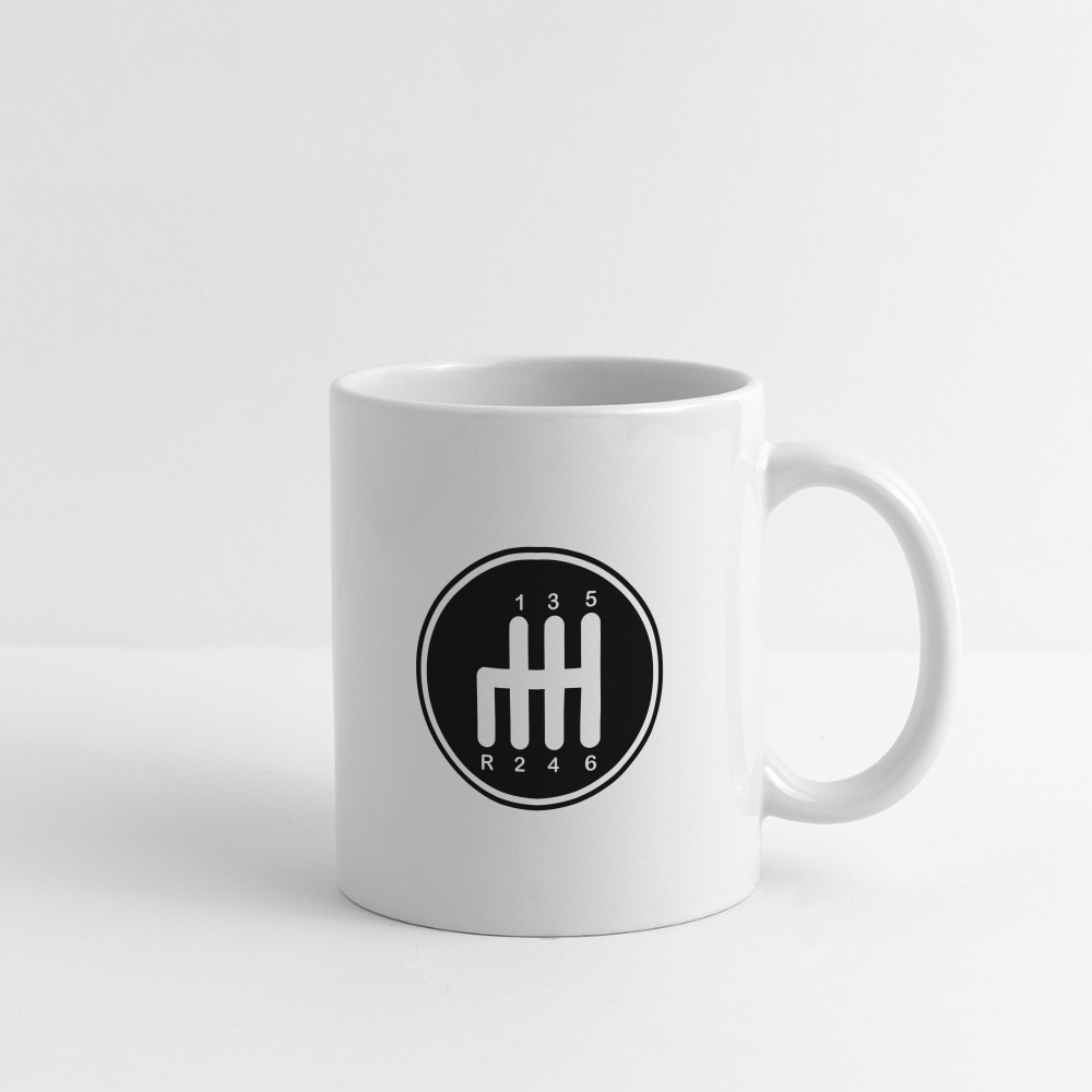 gear shift Mug - white