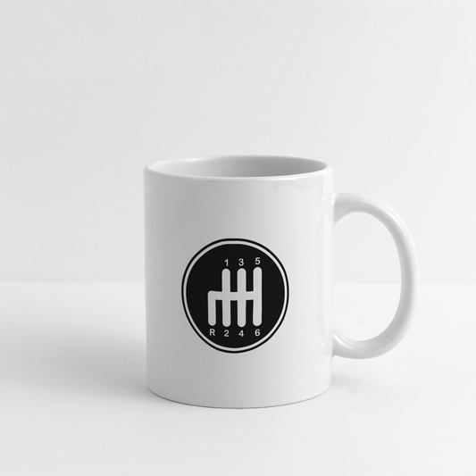 gear shift Mug - white