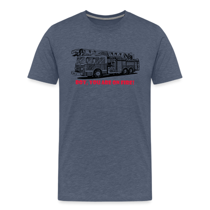 firetruck Men’s Premium T-Shirt - heather blue