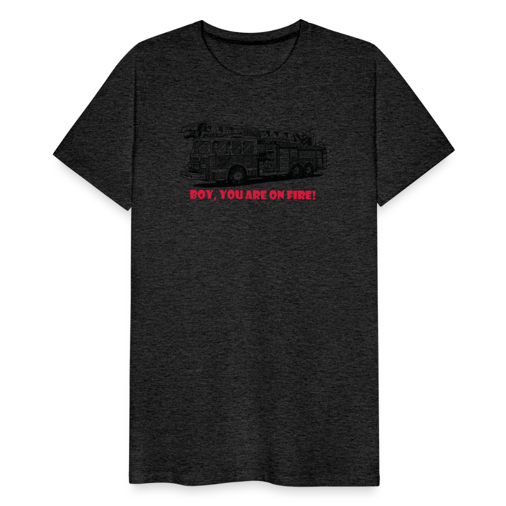 firetruck Men’s Premium T-Shirt - charcoal grey