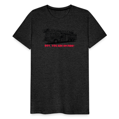 firetruck Men’s Premium T-Shirt - charcoal grey