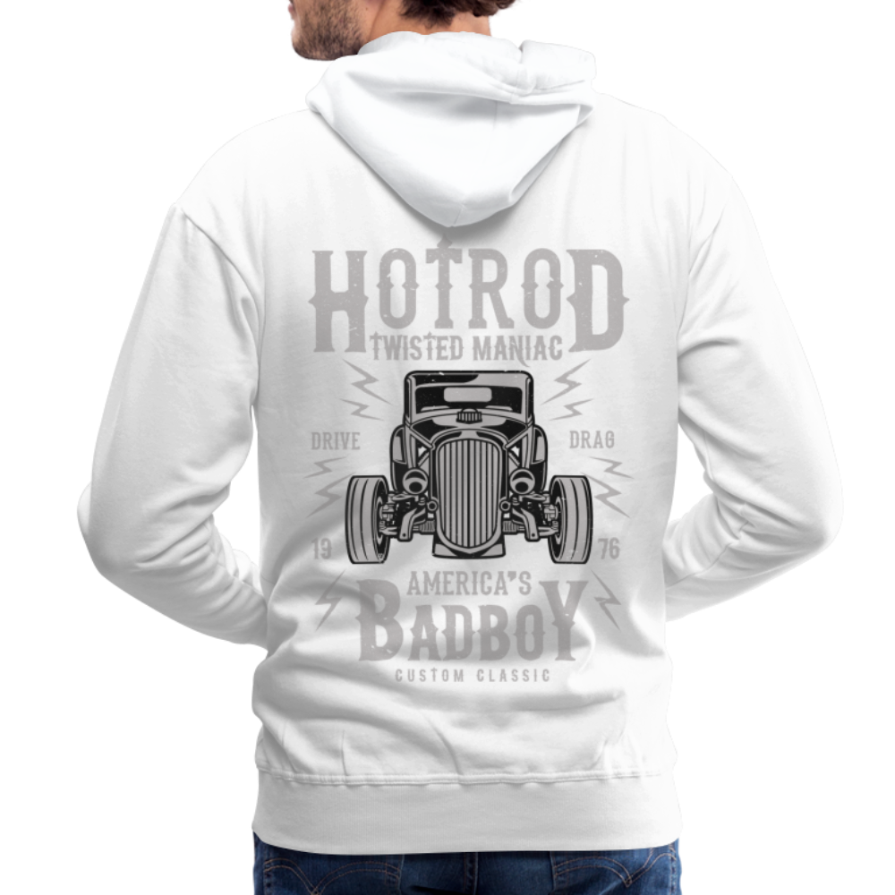 Twisted Hotrod Men’s Premium Hoodie - white