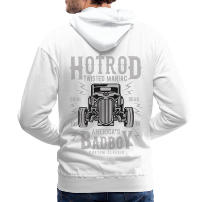 Twisted Hotrod Men’s Premium Hoodie - white