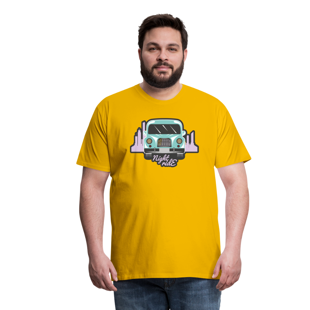 NIGHT RIDE Men’s Premium T-Shirt - sun yellow