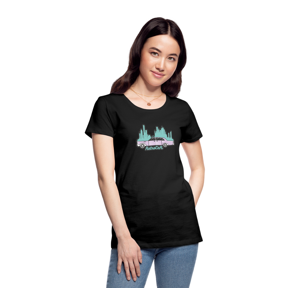 Retro Cars Women’s Premium T-Shirt - black