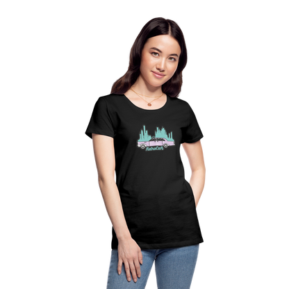 Retro Cars Women’s Premium T-Shirt - black