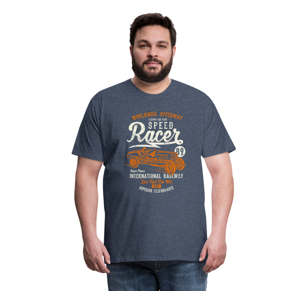 Speed Racer Men’s Premium T-Shirt - heather blue