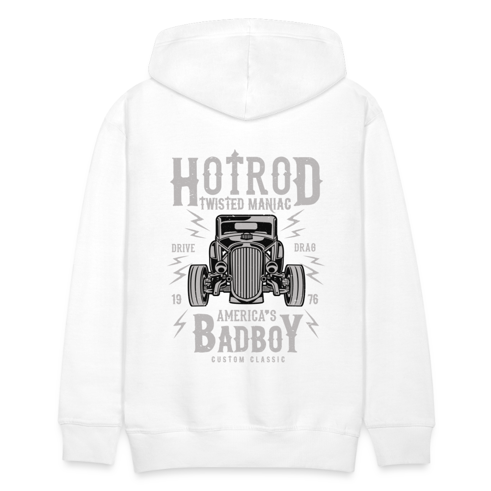 Twisted Hotrod Men’s Premium Hoodie - white