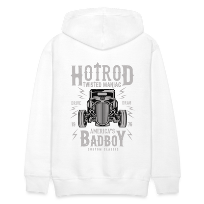 Twisted Hotrod Men’s Premium Hoodie - white