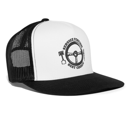 car service station Trucker Cap - white/black