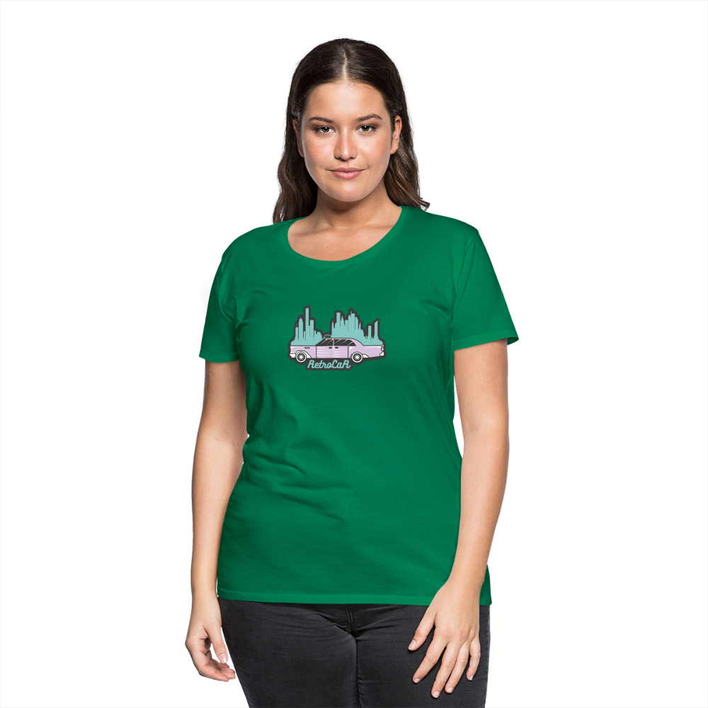 Retro Cars Women’s Premium T-Shirt - kelly green