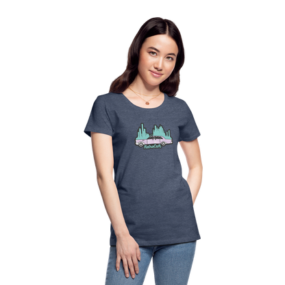 Retro Cars Women’s Premium T-Shirt - heather blue