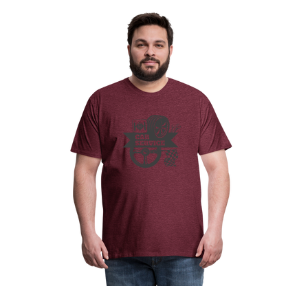 car service Men’s Premium T-Shirt - heather burgundy