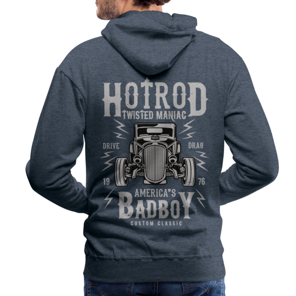 Twisted Hotrod Men’s Premium Hoodie - heather denim