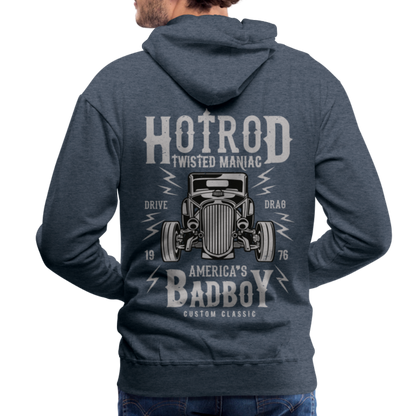 Twisted Hotrod Men’s Premium Hoodie - heather denim