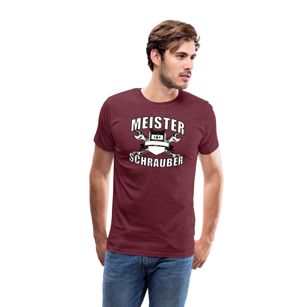 meister schrauber Men’s Premium T-Shirt - heather burgundy