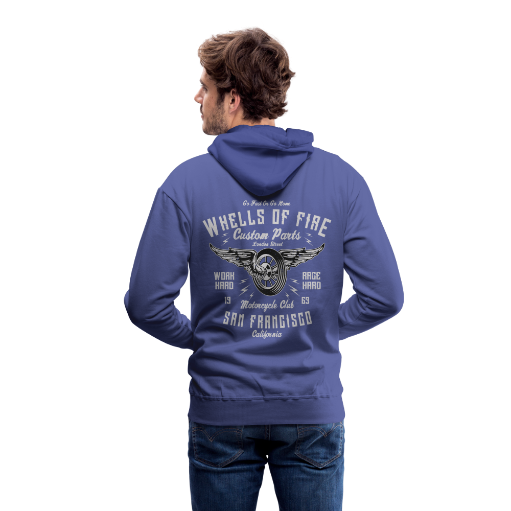 Wheels of fire 01 Men’s Premium Hoodie - royal blue