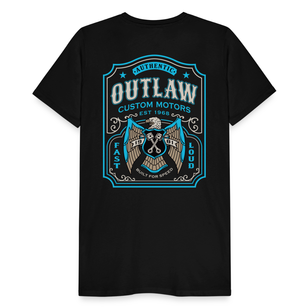 Outlaw Bike mechanic label Men’s Premium T-Shirt - black