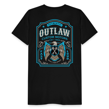 Outlaw Bike mechanic label Men’s Premium T-Shirt - black