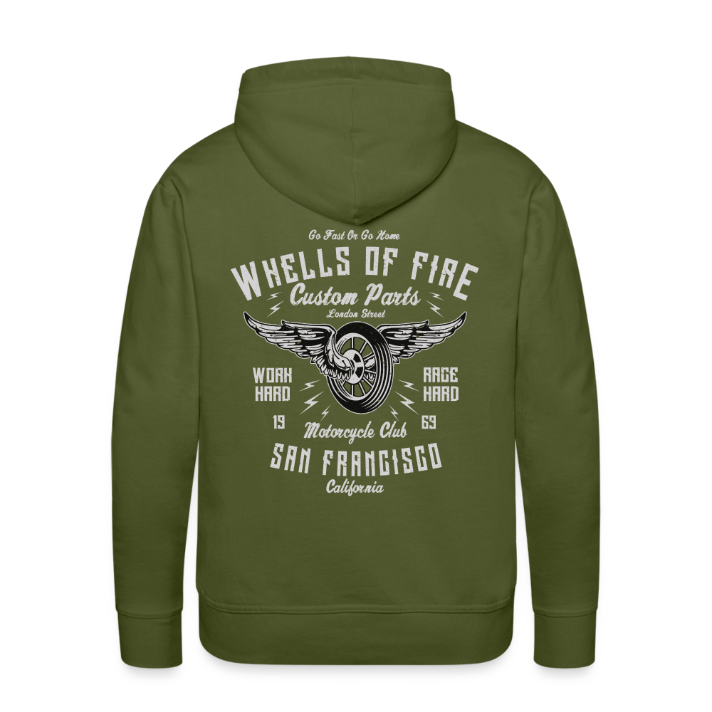 Wheels of fire 01 Men’s Premium Hoodie - olive green