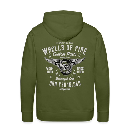 Wheels of fire 01 Men’s Premium Hoodie - olive green