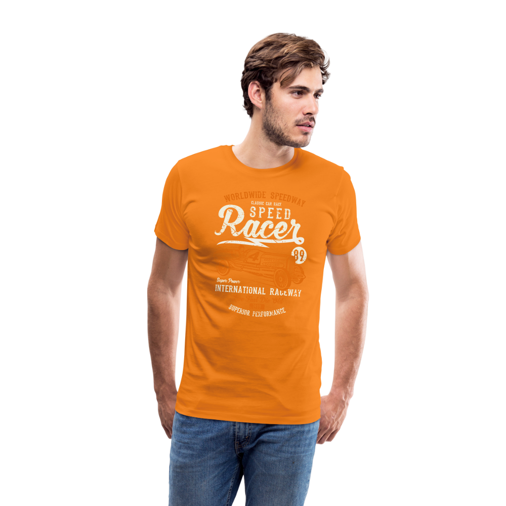 Speed Racer Men’s Premium T-Shirt - orange