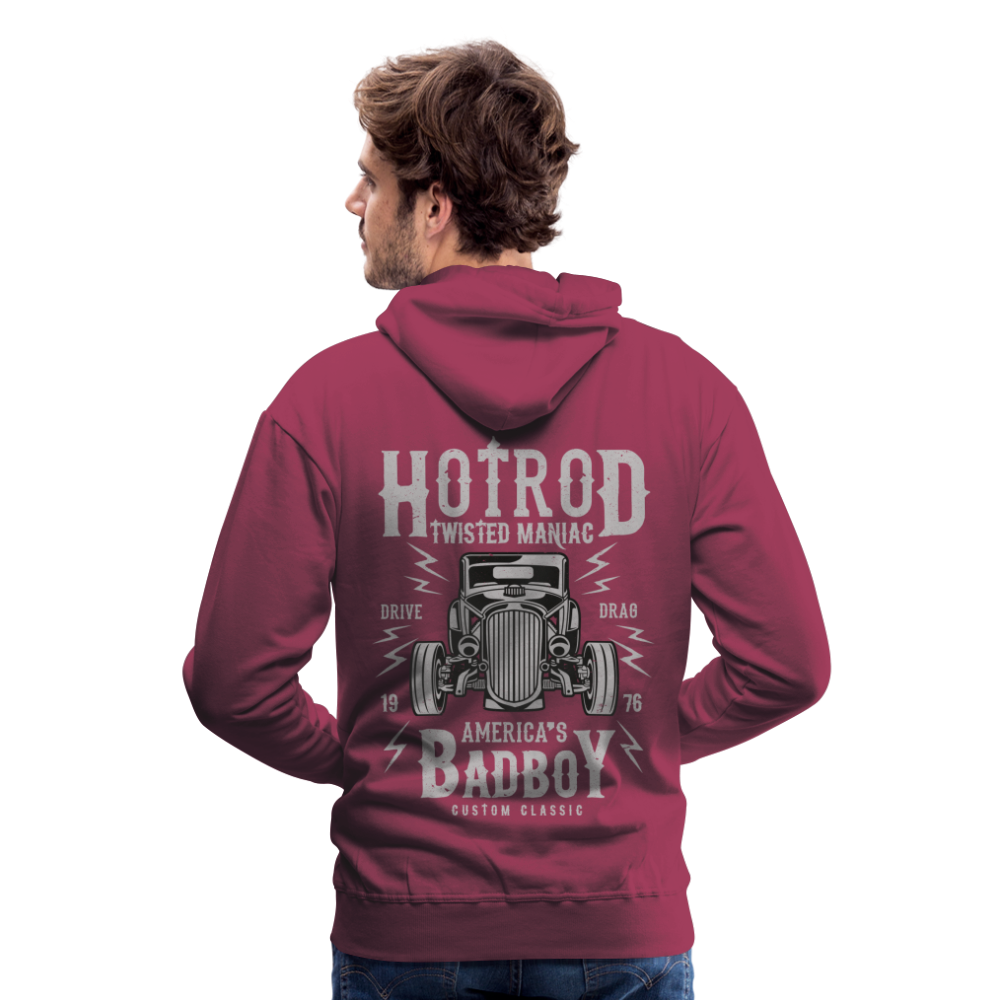 Twisted Hotrod Men’s Premium Hoodie - bordeaux