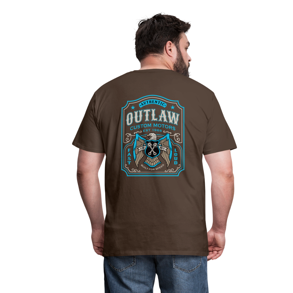 Outlaw Bike mechanic label Men’s Premium T-Shirt - noble brown