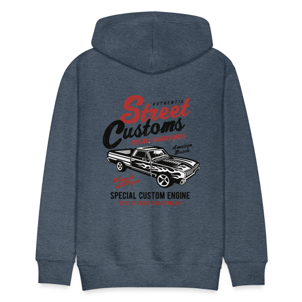 Street Custom Men’s Premium Hoodie - heather denim