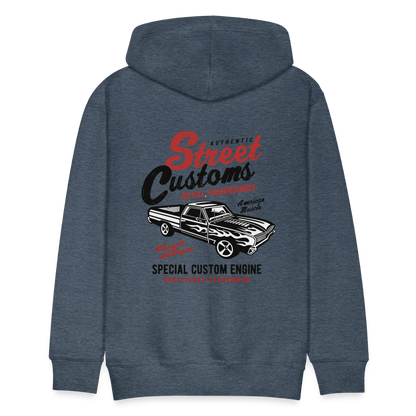 Street Custom Men’s Premium Hoodie - heather denim